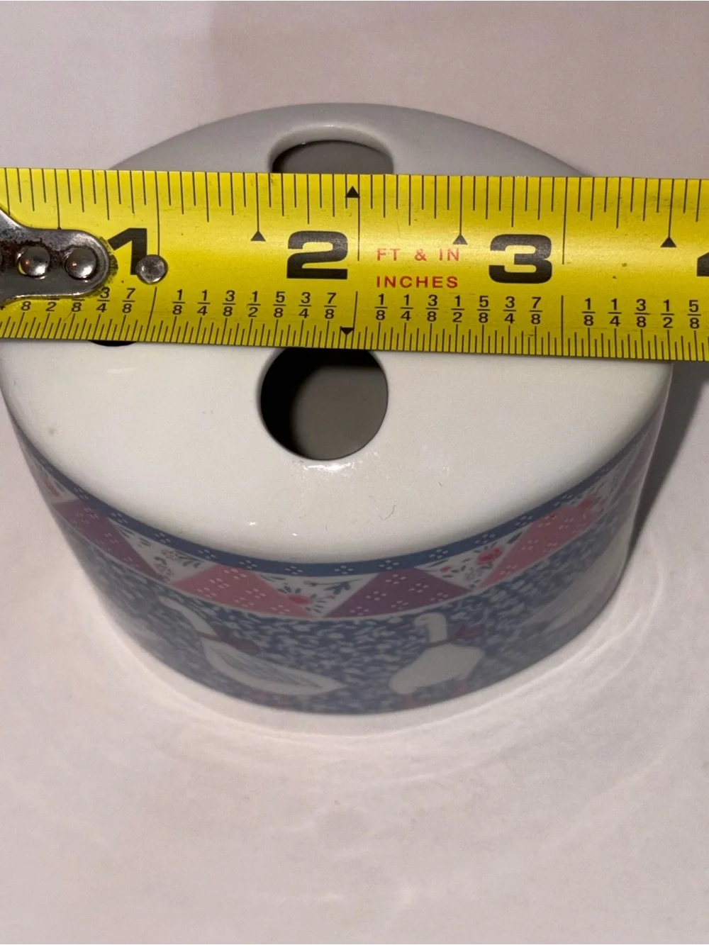 1980’s Country Goose Toothbrush Holder Ceramic Japan Holds 4 Vintage